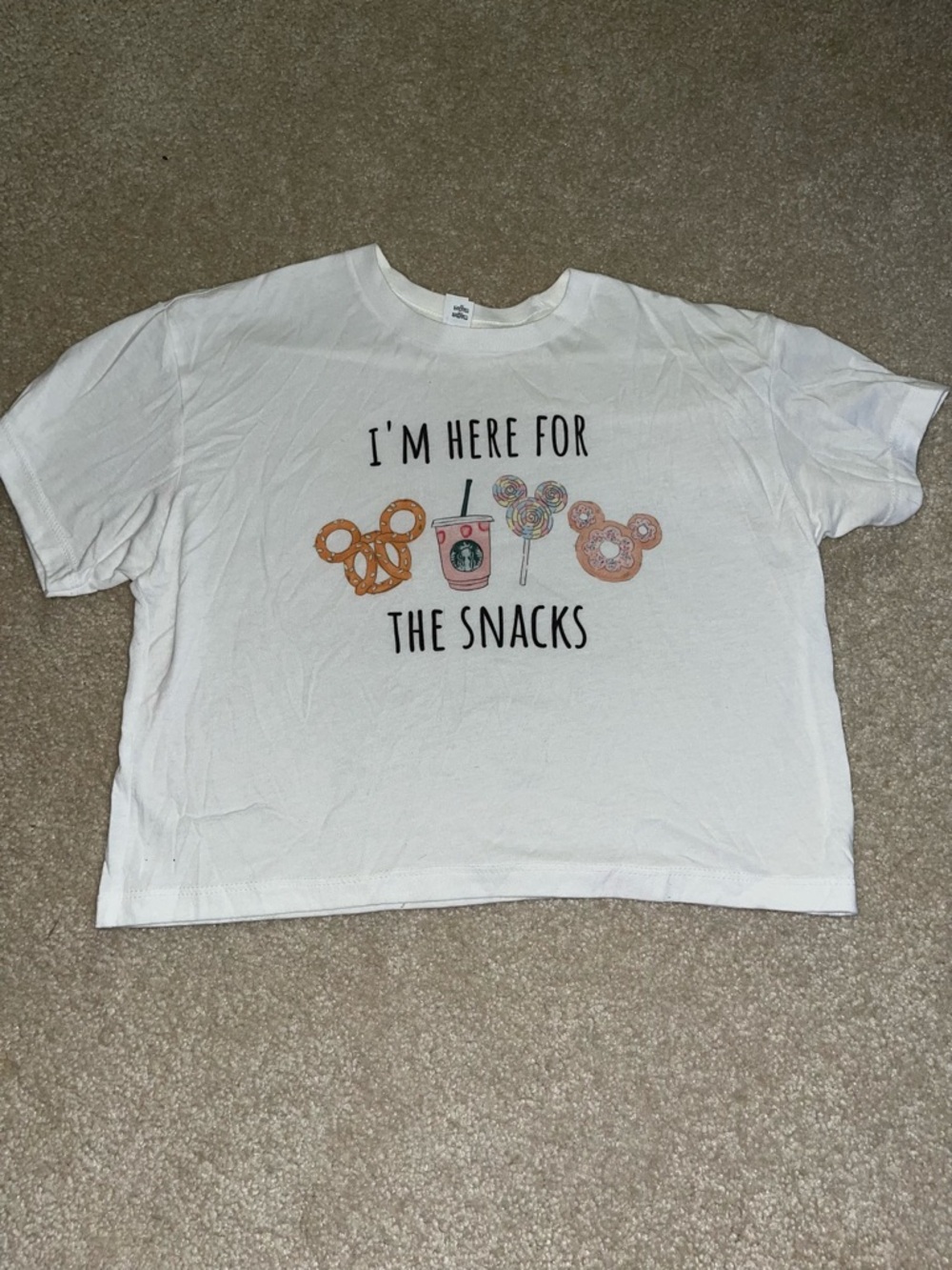 Disney Graphic Tee - I'm Here For The Snacks